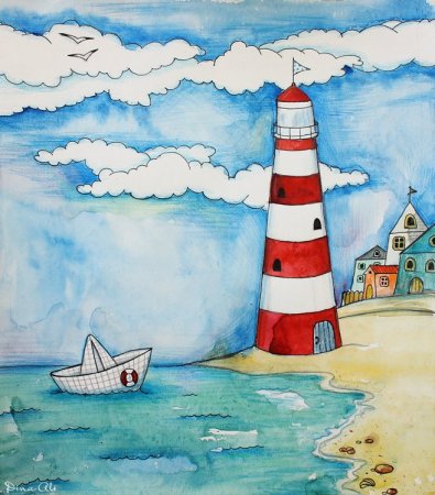 Море рисунок