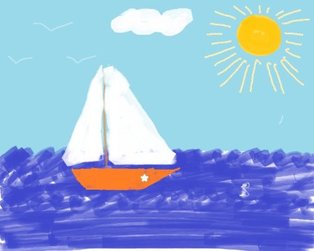 Море рисунок