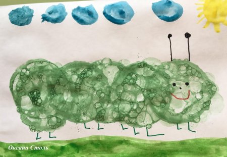 Техника рисования мыльными пузырями