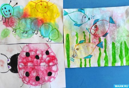 Нетрадиционное рисование мыльными пузырями