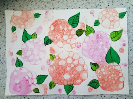 Рисование мыльными пузырями