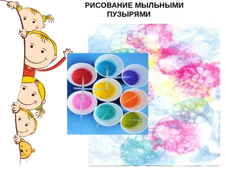 Рисование мыльными пузырями техники рисования