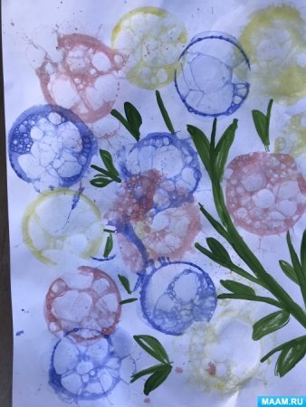 Рисование мыльными пузырями