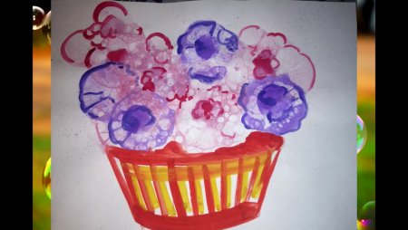 Рисование мыльными пузырями мастер класс