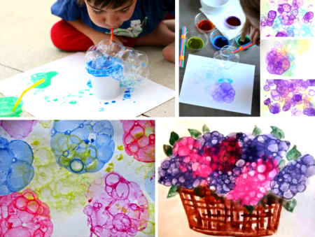 Рисование мыльными пузырями