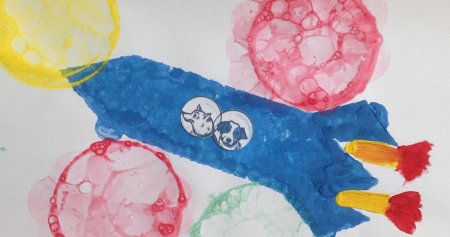 Рисование мыльными пузырями