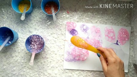 Рисование мыльными пузырями техника рисования для детей