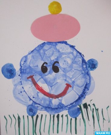 Рисование мыльными пузырями в детском саду техника