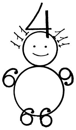 Фигурки из цифр