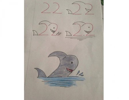 Поэтапное рисование с помощью цифр