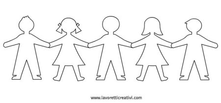 Бумажная гирлянда из человечков