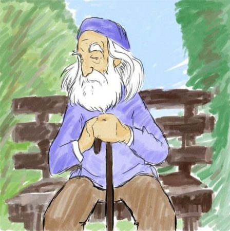 Дедушка рисунок