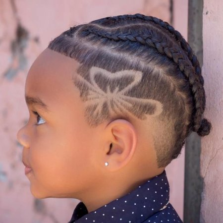 Стрижки для мальчиков с косичкой