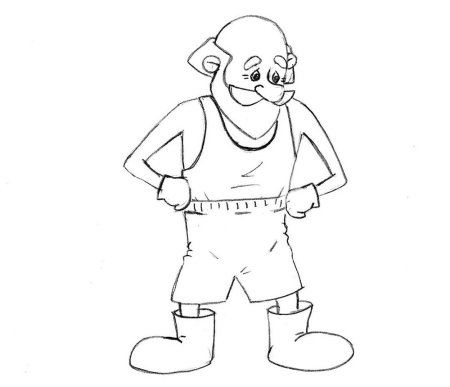 Рисунок дедушки для срисовки