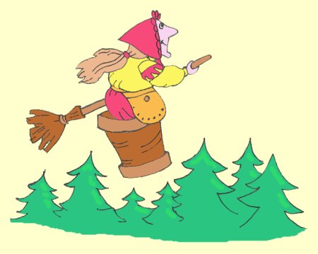 Рисование бабы яги