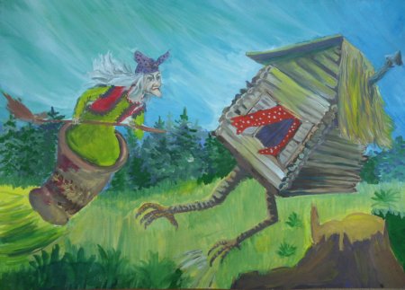 Рисование баба Яга по Чайковскому