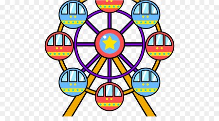 Колесо обозрения нарисовать