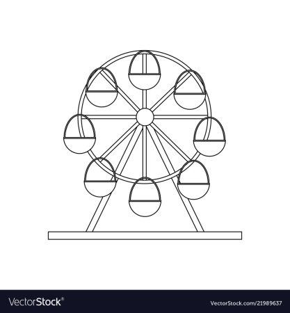 Колесо обозрения рисунок