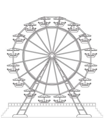 Колесо обозрения Ростов вектор