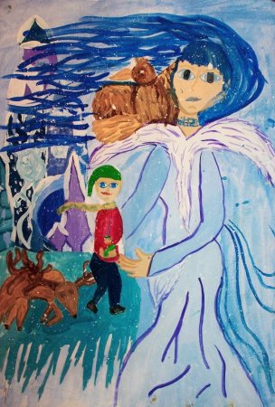 Рисунок Снежная Королева на конкурс