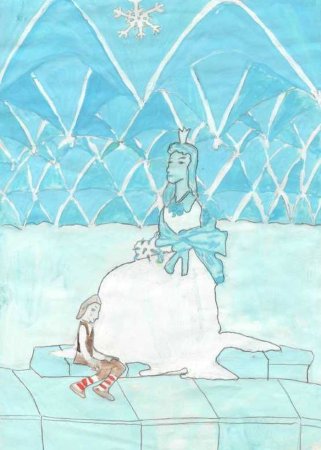 Снежная Королева рисунок для детей