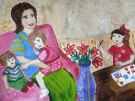 Рисование мама