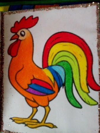 Рисование петушок
