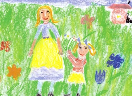 Детские рисунки мамы