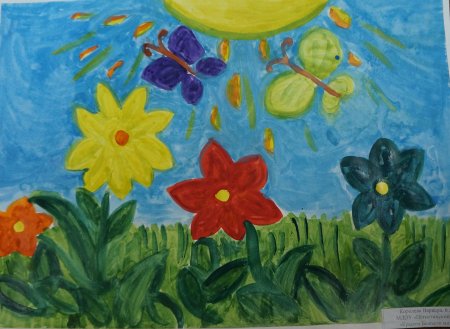 Мир цветов конкурс рисунков в детском саду