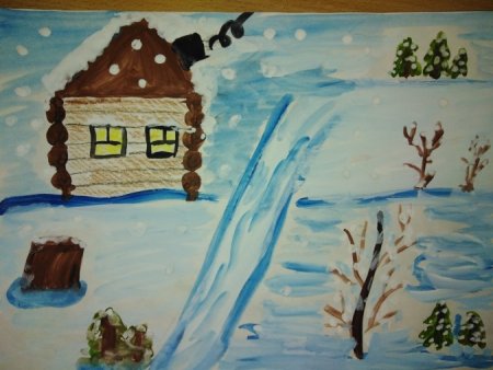 Новогодний пейзаж легкий