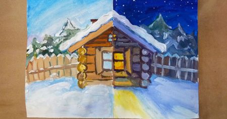 Иван Саввич Никитин зимняя ночь в деревне