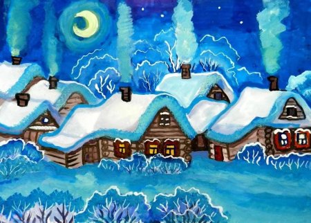 Картина про зиму Ивана Захаровича Сурикова