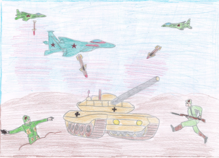 Рисование наша армия родная