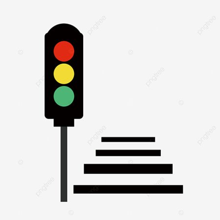 Пешеходный переход со светофором для детей