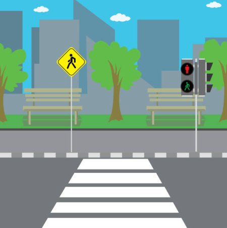 Дорога с пешеходным переходом для детей