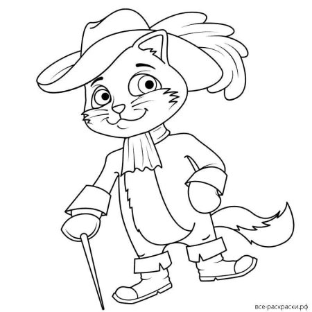 Рисунок к сказке кот в сапогах