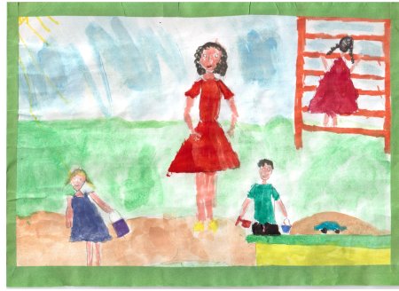 Рисунок на тему воспитатель глазами детей