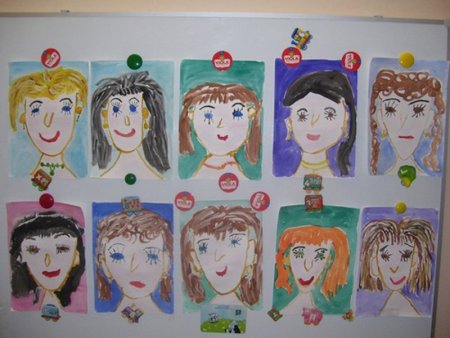 Портрет мамы в детский сад