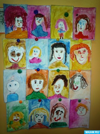 Портрет мамы в садик