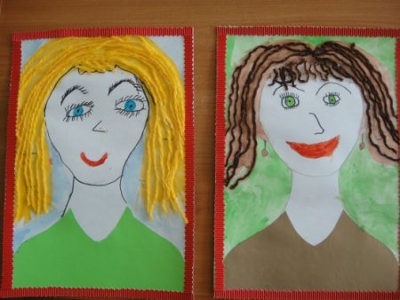 Рисование портрет мамы старшая группа