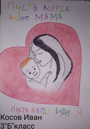 Пусть всегда будет мама рисунки