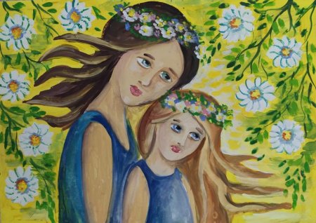 Рисунок на тему пусть всегда будет мама