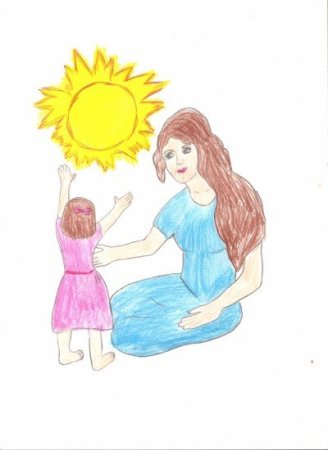 Рисунок на тему мама главное слово в нашей судьбе