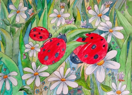 Рисование с детьми на тему лето