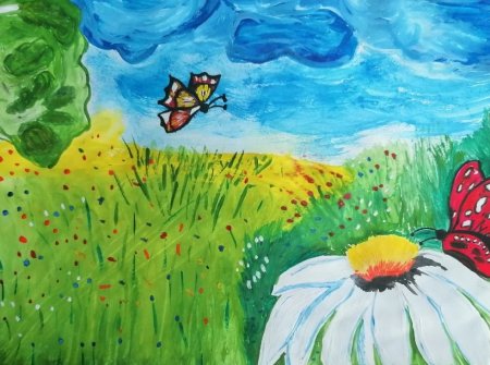 Рисунок лето для детей