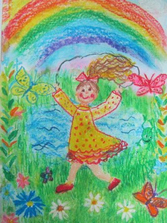 Летний рисунок для детей