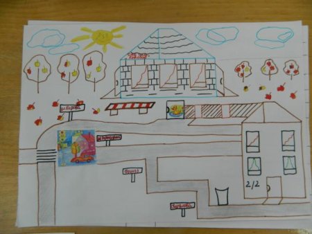 Маршрут в школу рисунок