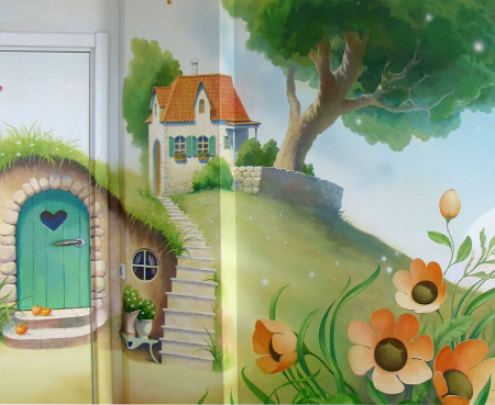 Художественная роспись стен в детской