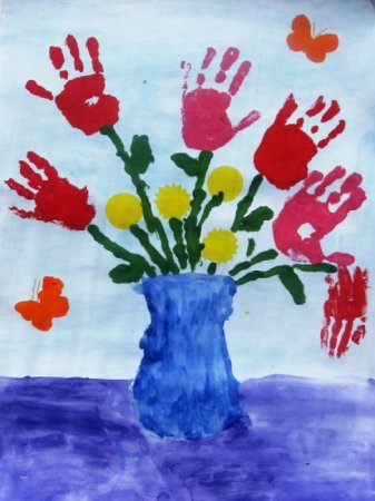 Рисование букет цветов в подготовительной группе