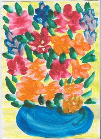 Рисование цветы для мамы